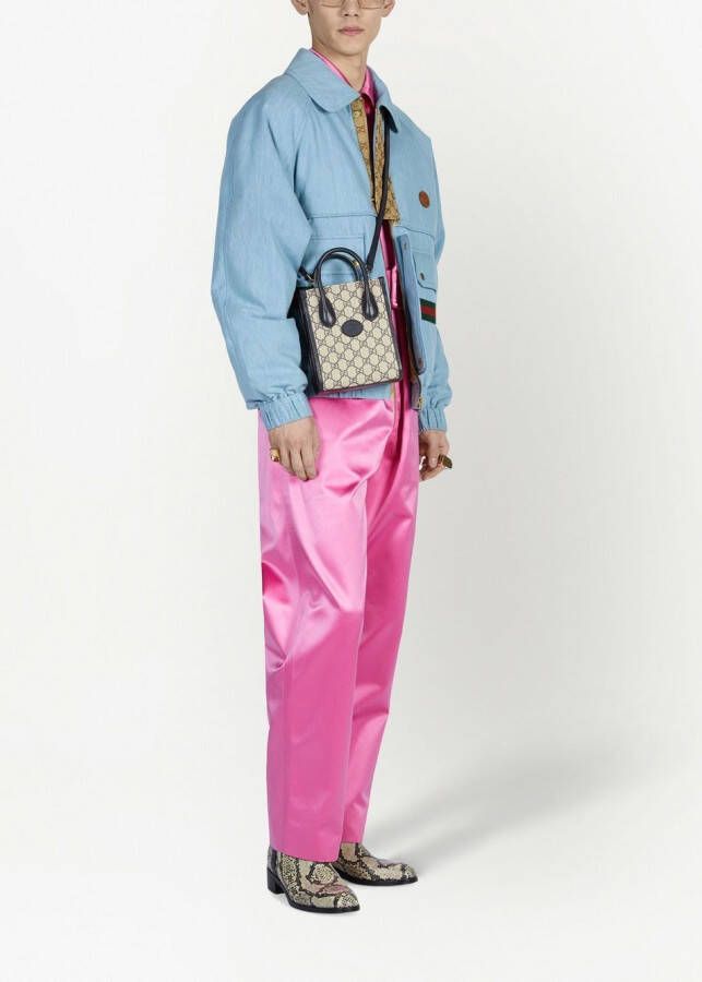 Gucci Shopper met GG-canvas Blauw