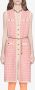 Gucci Short tweed dress with chain belt Roze - Thumbnail 3
