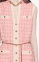 Gucci Short tweed dress with chain belt Roze - Thumbnail 5