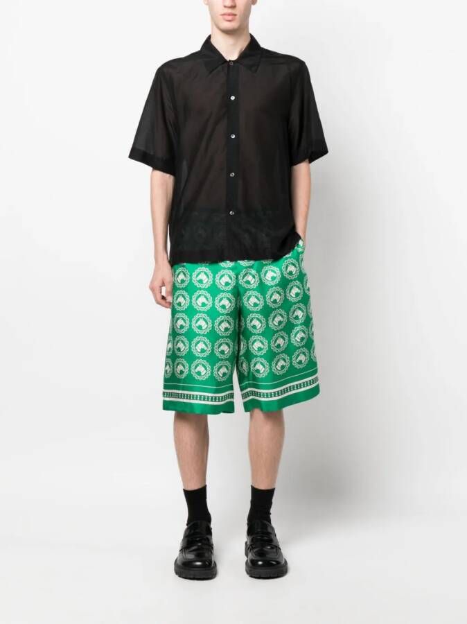 Gucci Shorts met print Groen