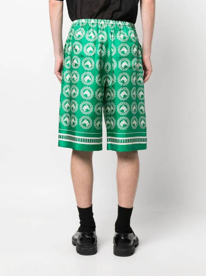 Gucci Shorts met print Groen