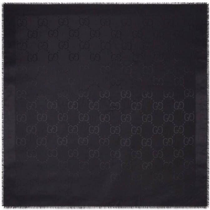 Gucci Sjaal met jacquard Zwart