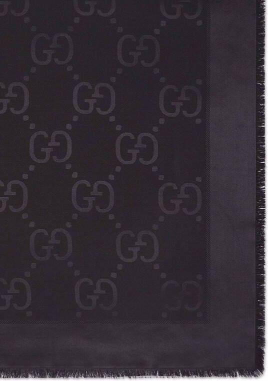 Gucci Sjaal met jacquard Zwart