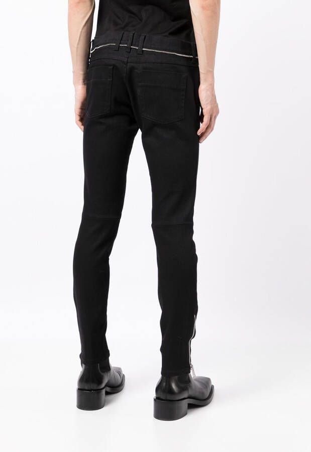Gucci Skinny jeans met rits Zwart