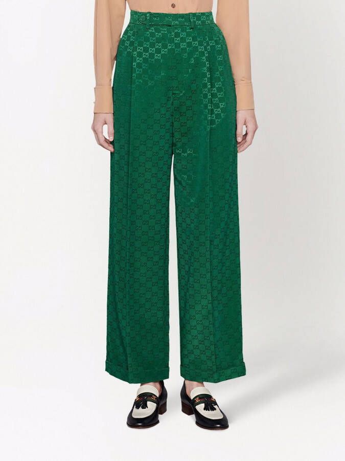 Gucci Straight broek Groen
