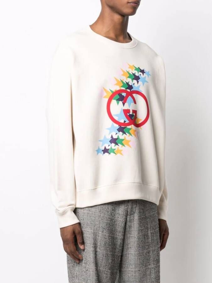 Gucci Sweater met GG print Beige