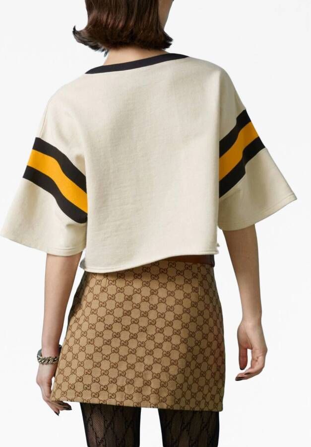 Gucci Sweater met logoprint Wit