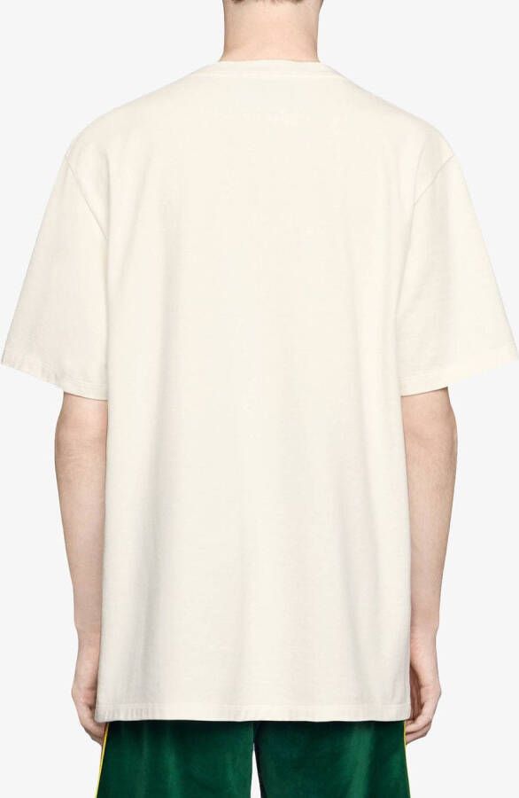 Gucci T-shirt met Blade print Wit