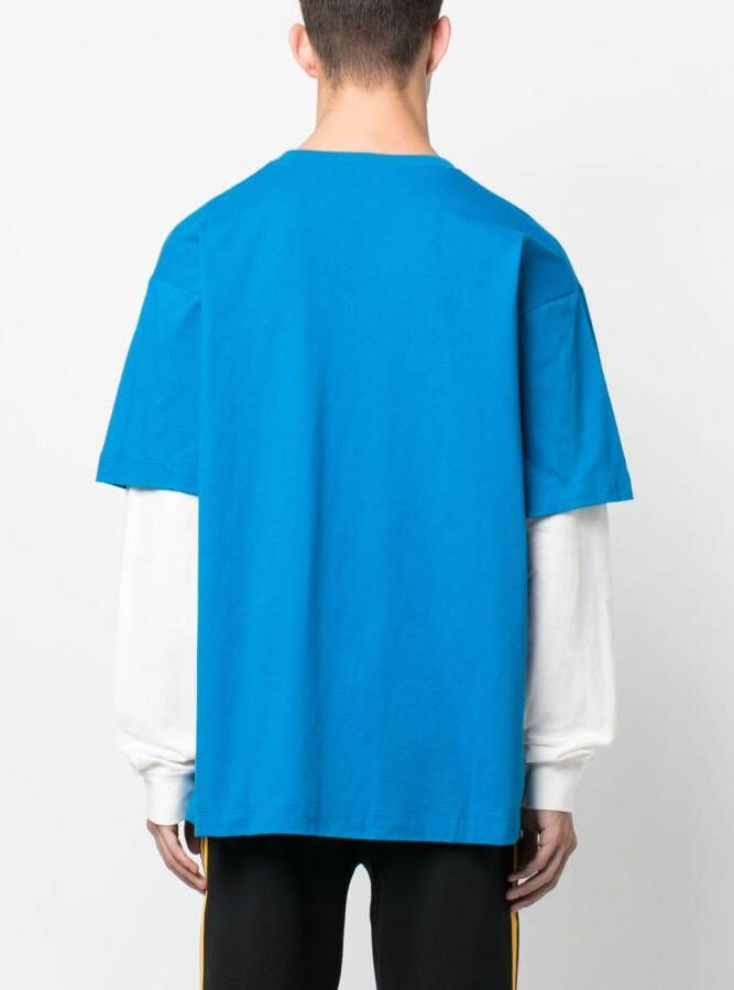 Gucci T-shirt met logoprint Blauw