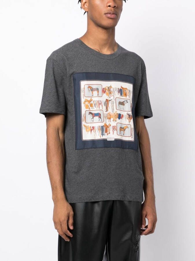 Gucci T-shirt met print Grijs