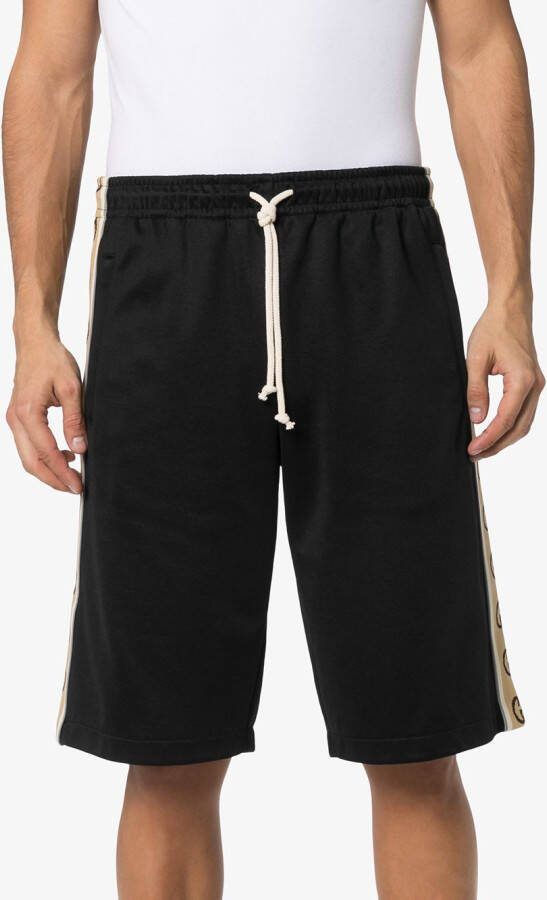 Gucci Shorts met GG-logoprint Zwart