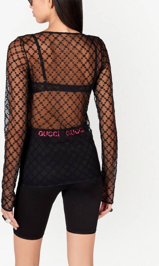 Gucci Tulen blouse Zwart