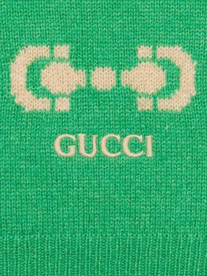 Gucci Trui met V-hals Groen