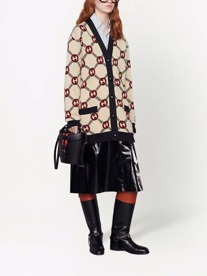 Gucci Vest met GG logo Beige