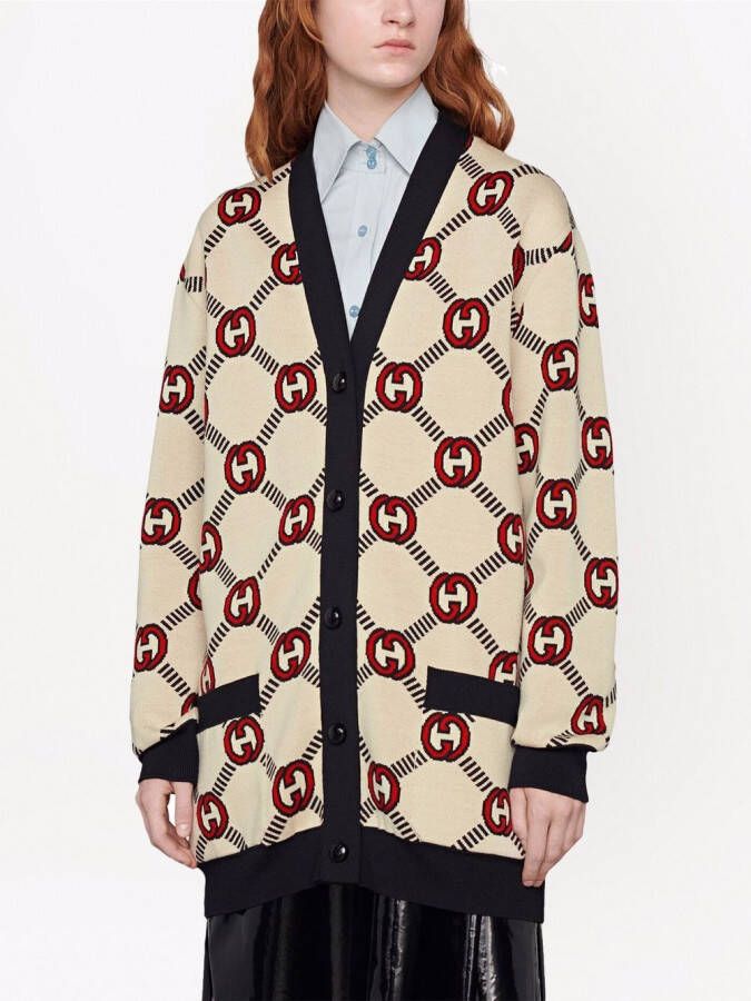 Gucci Vest met GG logo Beige