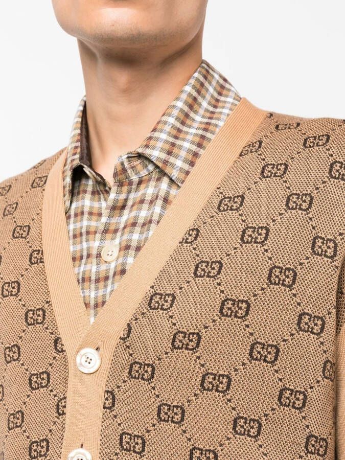 Gucci Vest met GG-print Beige