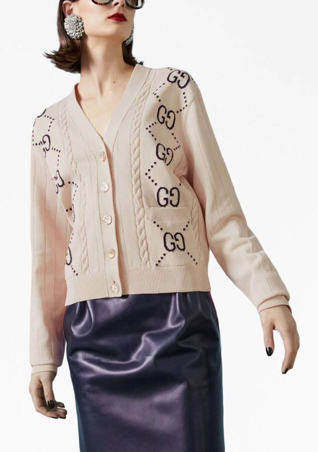 Gucci Vest met V-hals Beige