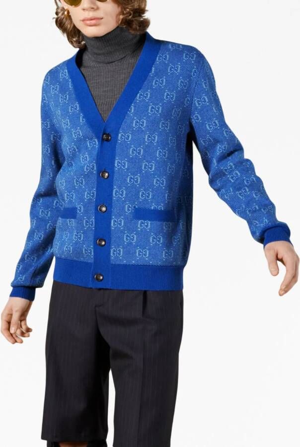 Gucci Vest met V-hals Blauw