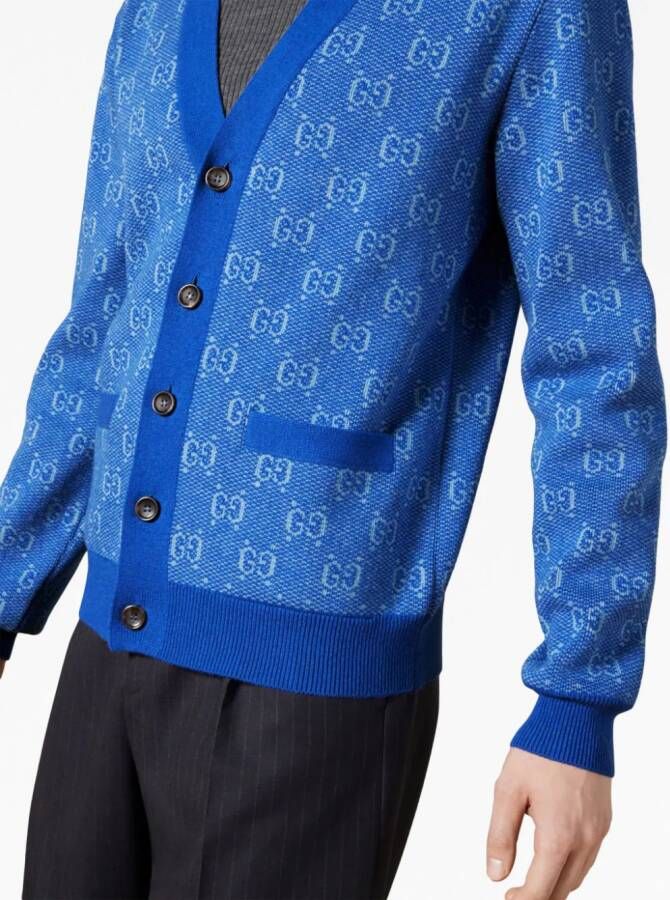 Gucci Vest met V-hals Blauw
