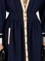 Gucci Wollen midi-jurk Blauw - Thumbnail 5