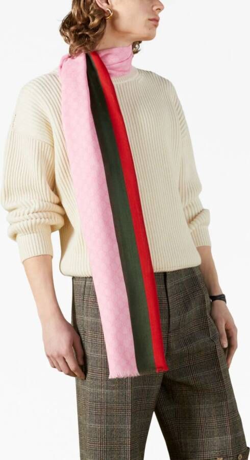 Gucci Wollen sjaal Roze
