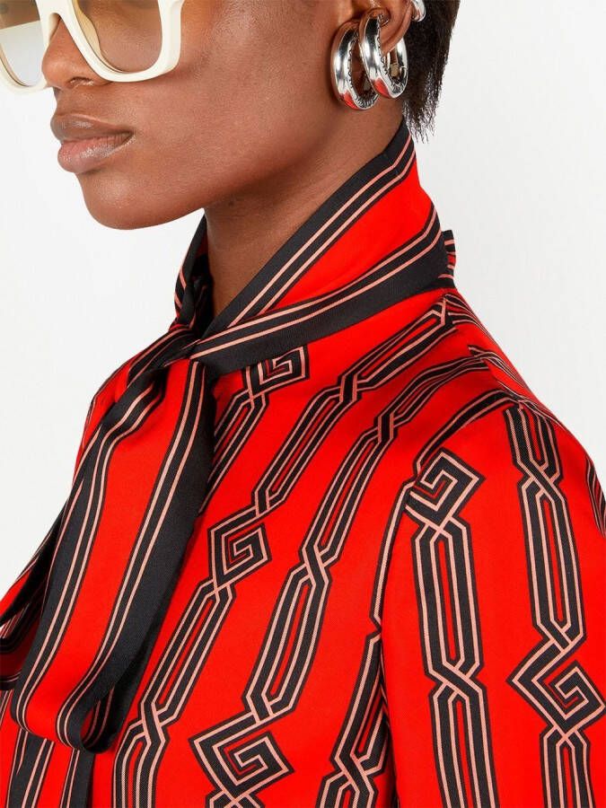 Gucci Zijden jurk Oranje