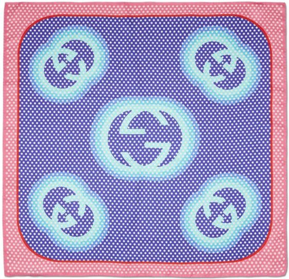Gucci Zijden sjaal Blauw