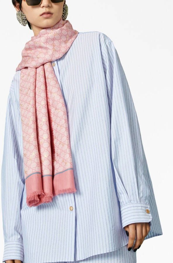 Gucci Zijden sjaal Roze