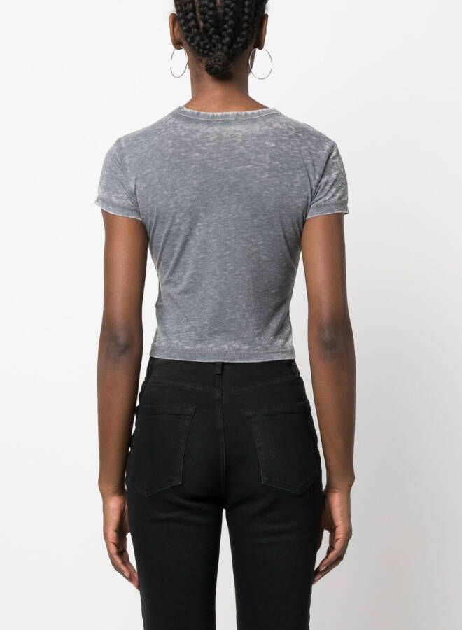 GUESS USA T-shirt met logoprint Zwart