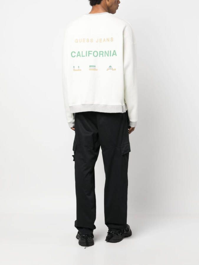 GUESS USA Sweater met logoprint Wit