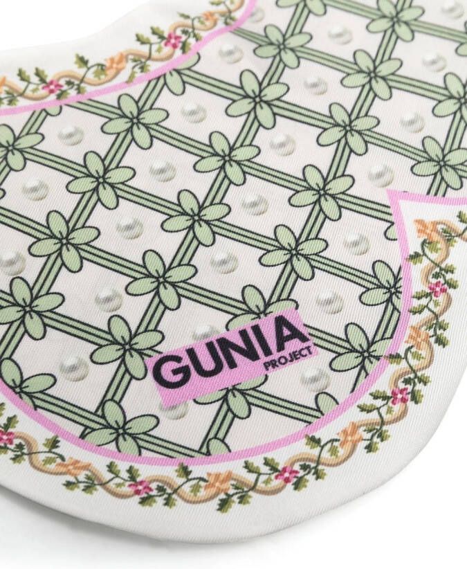 Gunia Project Kraag met bloemenprint Beige