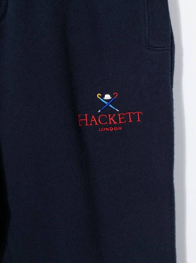 Hackett Kids Joggingbroek met logoprint Blauw