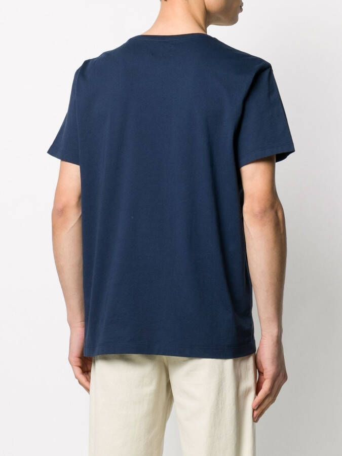 Hackett T-shirt met logo Blauw