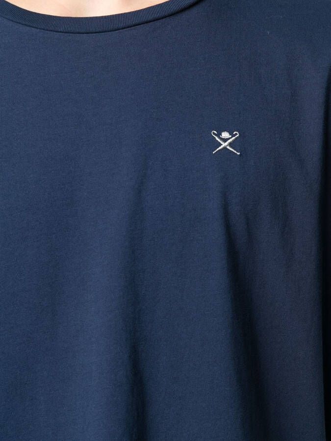 Hackett T-shirt met logo Blauw