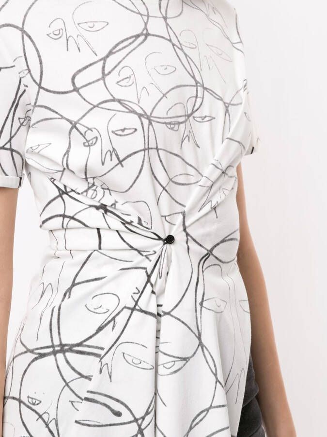 Haculla Asymmetrische top Wit