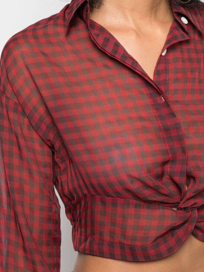 Haculla Geruite blouse Rood