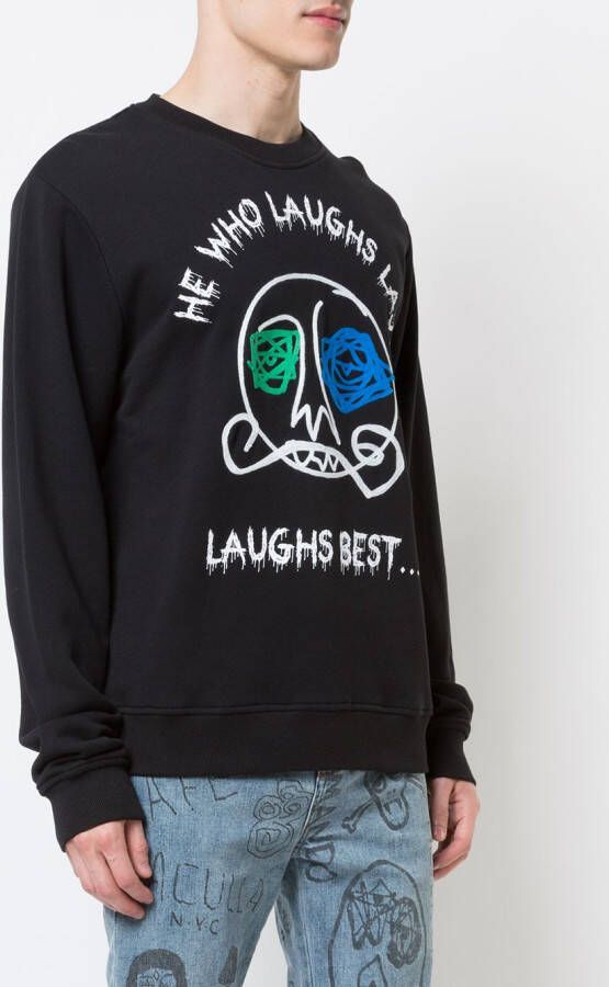 Haculla Last Laughtsweater Zwart