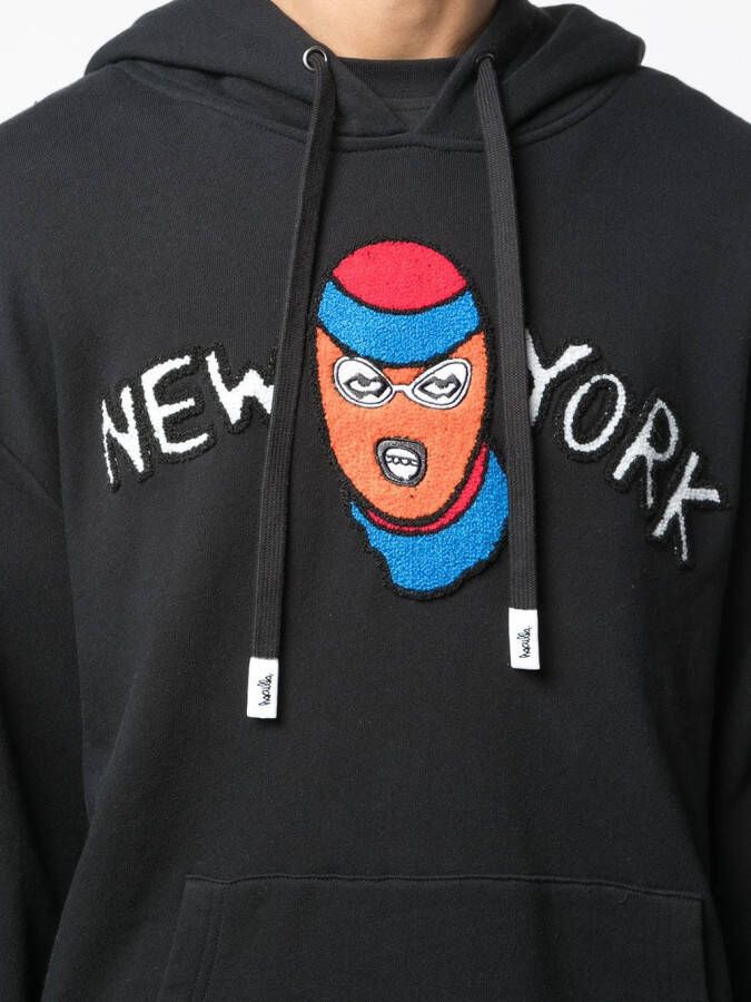 Haculla 'New York Robber' hoodie Zwart