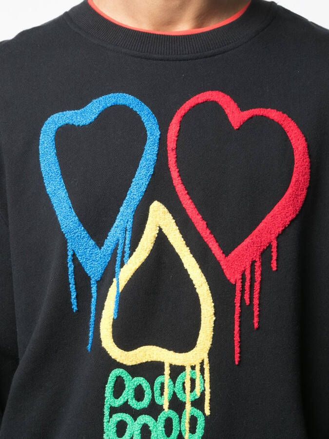 Haculla 'Rainbow Love' sweater Zwart