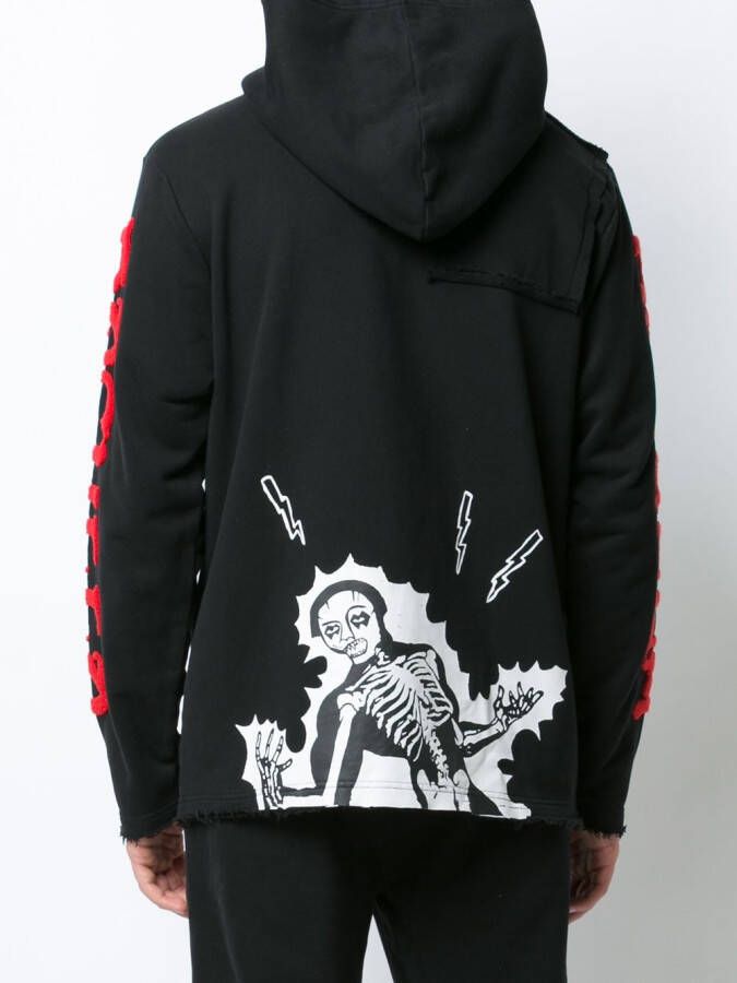 Haculla Shocked 2 Death hoodie Zwart