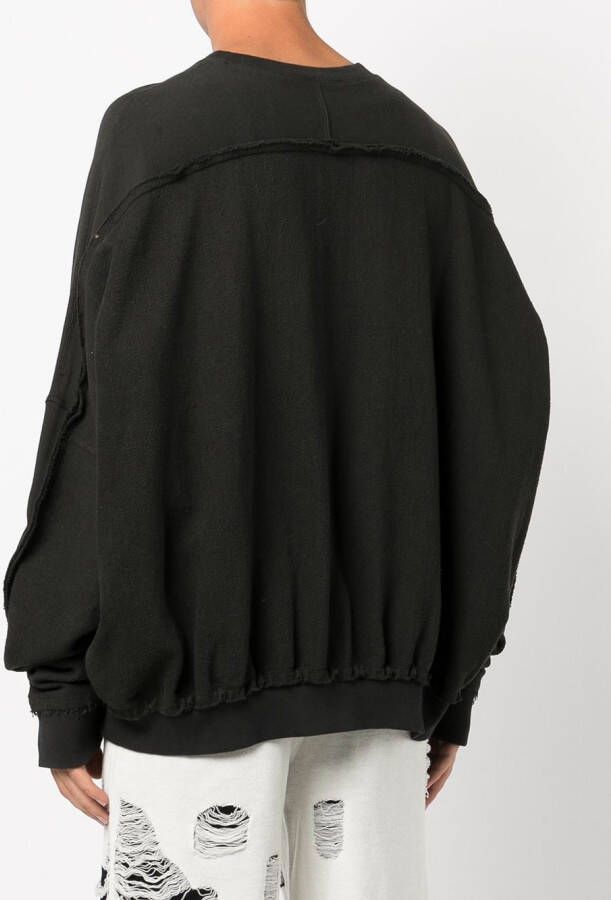 Haculla Sweater met geborduurd logo Zwart