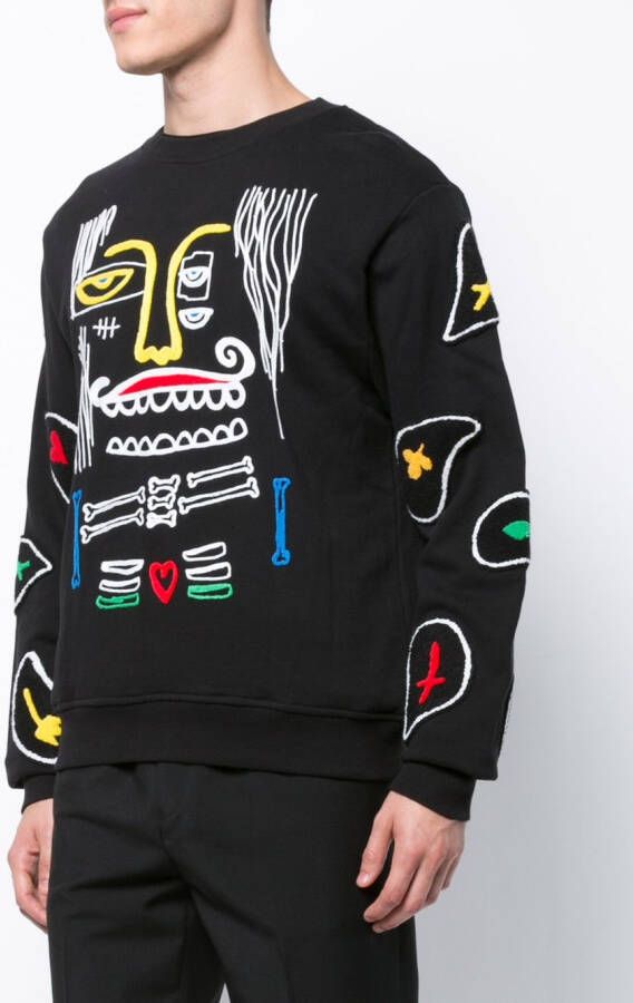 Haculla Sweater met paisley-print Zwart