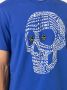 Haculla T-shirt met doodskopprint Blauw - Thumbnail 5