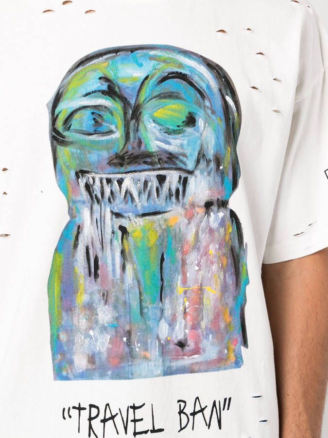 Haculla T-shirt met grafische print Wit