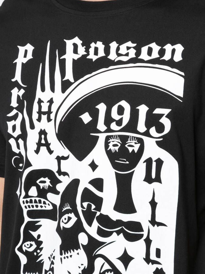 Haculla T-shirt met print Zwart