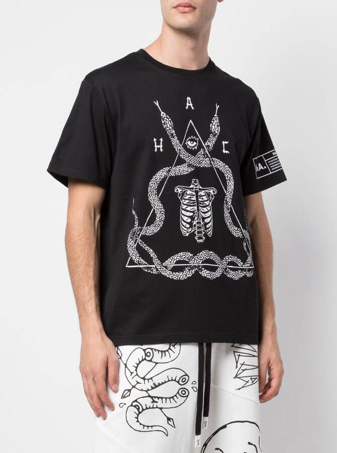Haculla T-shirt met ronde hals Zwart