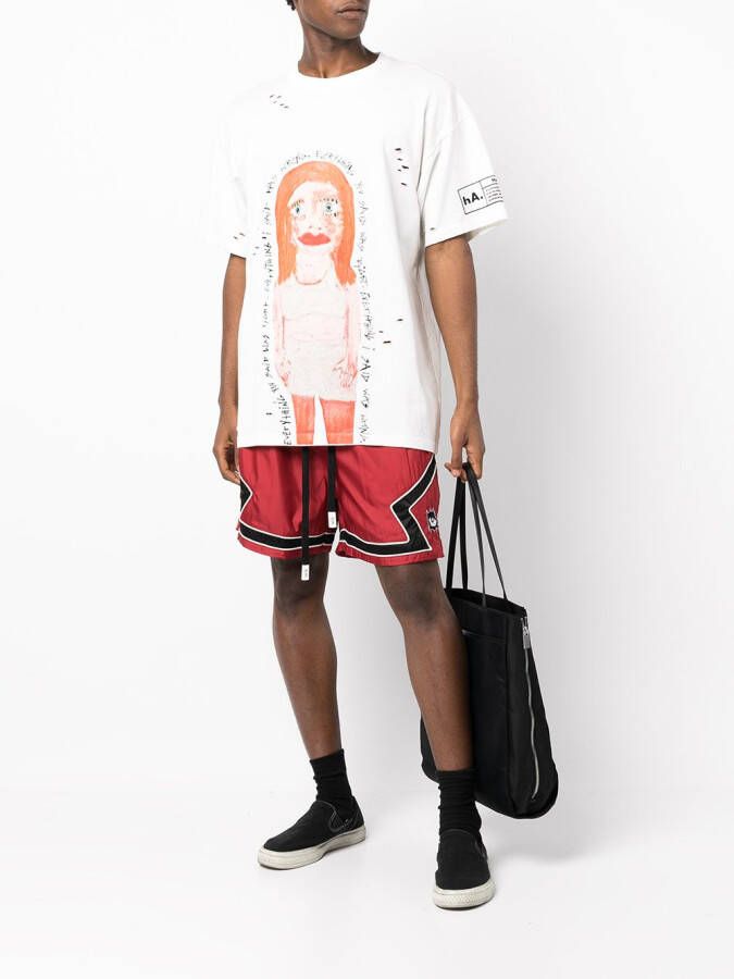 Haculla T-shirt van stretch katoen Wit