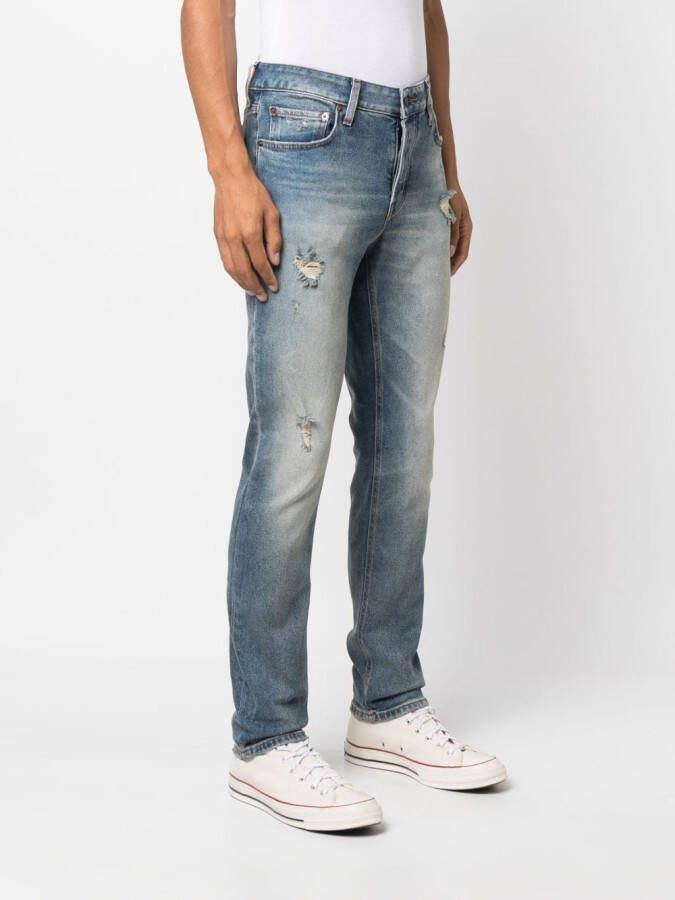 Haikure Jeans met stonewashed-effect Blauw