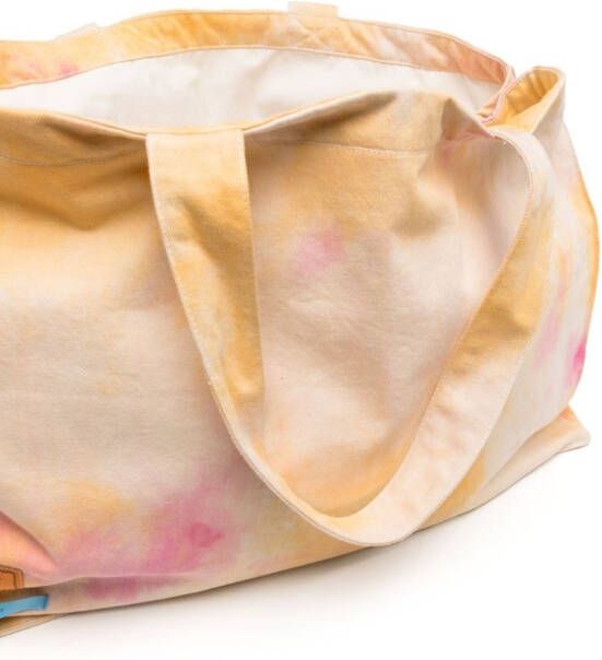 Haikure Shopper met verfspatten Oranje