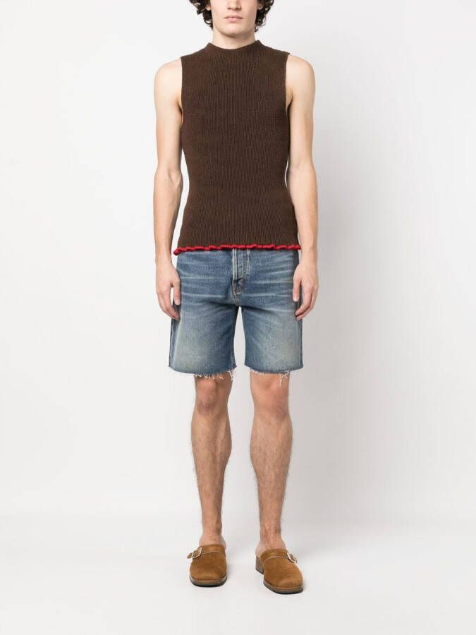 Haikure Denim shorts Blauw